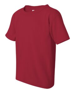 Gildan 5000B Youth Heavy Cotton™ T-Shirt – Cardinal (side)