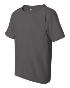 Gildan 5000B Youth Heavy Cotton™ T-Shirt – Charcoal (side)