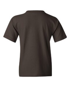 Gildan 5000B Youth Heavy Cotton™ T-Shirt – Dark Chocolate (back)