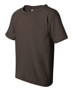 Gildan 5000B Youth Heavy Cotton™ T-Shirt – Dark Chocolate (side)