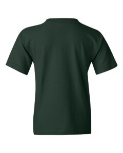 Gildan 5000B Youth Heavy Cotton™ T-Shirt – Forest Green (back)