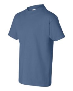 Hanes 5450 Youth Authentic T-Shirt – Denim Blue (side)