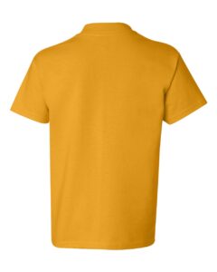 Hanes 5450 Youth Authentic T-Shirt – Gold (back)