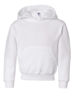 JERZEES 996YR Youth NuBlend® Hooded Sweatshirt – White
