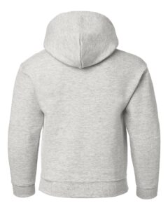 Gildan 18500B Youth Heavy Blend™ Hooded Sweatshirt – Ash (back)