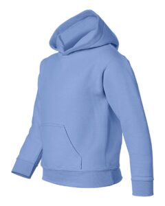 Gildan 18500B Youth Heavy Blend™ Hooded Sweatshirt – Carolina Blue (side)