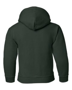 Gildan 18500B Youth Heavy Blend™ Hooded Sweatshirt – Forest (back)