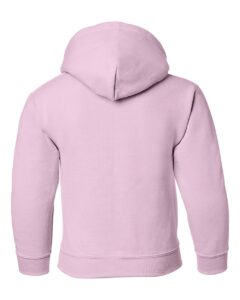 Gildan 18500B Youth Heavy Blend™ Hooded Sweatshirt – Light Pink (back)