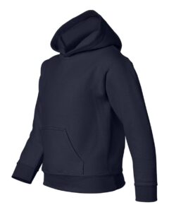 Gildan 18500B Youth Heavy Blend™ Hooded Sweatshirt – Navy (side)