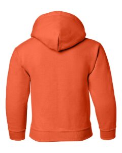 Gildan 18500B Youth Heavy Blend™ Hooded Sweatshirt – Orange (back)
