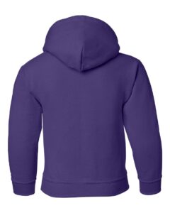 Gildan 18500B Youth Heavy Blend™ Hooded Sweatshirt – Purple (back)