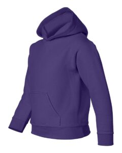 Gildan 18500B Youth Heavy Blend™ Hooded Sweatshirt – Purple (side)