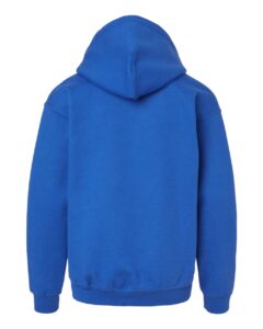 Gildan 18500B Youth Heavy Blend™ Hooded Sweatshirt – Royal (back)