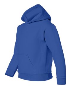 Gildan 18500B Youth Heavy Blend™ Hooded Sweatshirt – Royal (side)