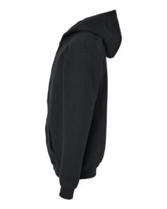 Gildan 18600B Youth Heavy Blend™ Full-Zip Hooded Sweatshirt – Black (side)