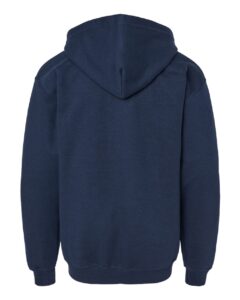 Gildan 18600B Youth Heavy Blend™ Full-Zip Hooded Sweatshirt – Navy (back)