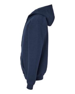 Gildan 18600B Youth Heavy Blend™ Full-Zip Hooded Sweatshirt – Navy (side)