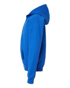 Gildan 18600B Youth Heavy Blend™ Full-Zip Hooded Sweatshirt – Royal (side)
