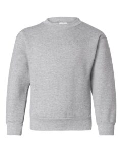 Hanes P360 Youth EcoSmart® Crewneck Sweatshirt – Light Steel