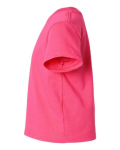 Rabbit Skins 3301J Youth Juvy T-Shirt – Hot Pink (side)