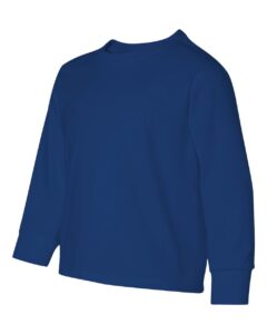 JERZEES 29BLR Youth Dri-Power® Long Sleeve 50/50 T-Shirt – Royal (side)