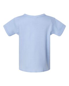 Rabbit Skins 3400 Infant Baby Rib Tee – Light Blue (back)