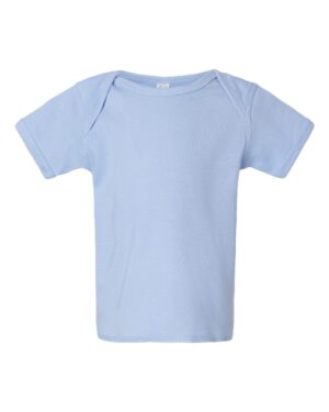 Rabbit Skins 3400 Infant Baby Rib Tee – Light Blue