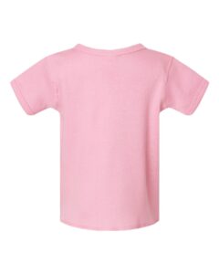 Rabbit Skins 3400 Infant Baby Rib Tee – Pink (back)