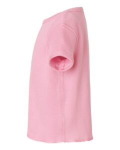 Rabbit Skins 3400 Infant Baby Rib Tee – Pink (side)