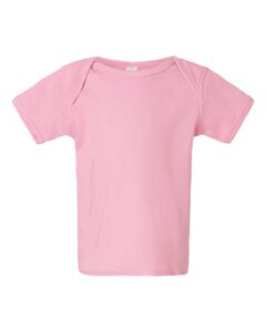 Rabbit Skins 3400 Infant Baby Rib Tee – Pink