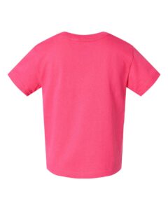 Rabbit Skins 3301T Toddler Cotton Jersey Tee – Hot Pink (back)