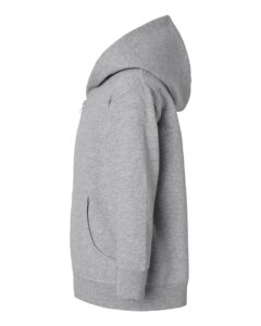 Rabbit Skins 3346 Toddler Full-Zip Fleece Hoodie Sweatshirt – Heather (side)