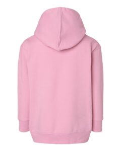 Rabbit Skins 3346 Toddler Full-Zip Fleece Hoodie Sweatshirt – Pink (back)