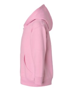 Rabbit Skins 3346 Toddler Full-Zip Fleece Hoodie Sweatshirt – Pink (side)