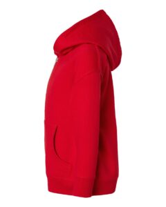 Rabbit Skins 3346 Toddler Full-Zip Fleece Hoodie Sweatshirt – Red (side)