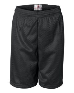 Badger 2207 Youth Pro Mesh 6″ Shorts – Black
