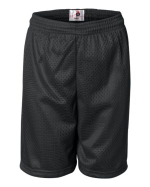 Badger 2207 Youth Pro Mesh 6″ Shorts – Black