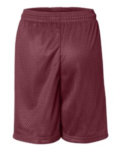 Badger 2207 Youth Pro Mesh 6″ Shorts – Cardinal (back)