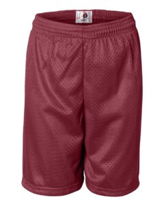 Badger 2207 Youth Pro Mesh 6″ Shorts – Cardinal