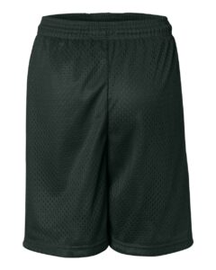 Badger 2207 Youth Pro Mesh 6″ Shorts – Forest (back)