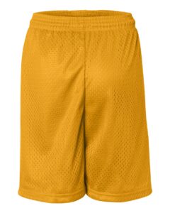 Badger 2207 Youth Pro Mesh 6″ Shorts – Gold (back)