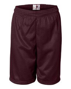 Badger 2207 Youth Pro Mesh 6″ Shorts – Maroon