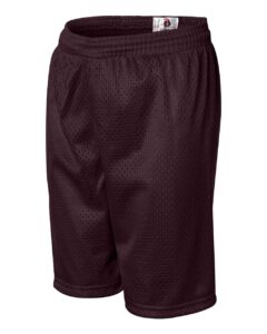 Badger 2207 Youth Pro Mesh 6″ Shorts – Maroon (side)
