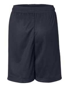 Badger 2207 Youth Pro Mesh 6″ Shorts – Navy (back)