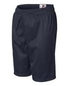 Badger 2207 Youth Pro Mesh 6″ Shorts – Navy (side)