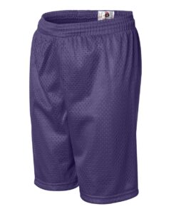 Badger 2207 Youth Pro Mesh 6″ Shorts – Purple (side)