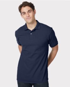 Hanes 054X Unisex EcoSmart® Jersey Polo
