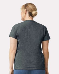 Gildan 2000L Women’s Ultra Cotton® T-Shirt – Dark Heather (on model back)