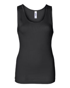 BELLA + CANVAS 1080 Women’s Baby Rib Tank – Black