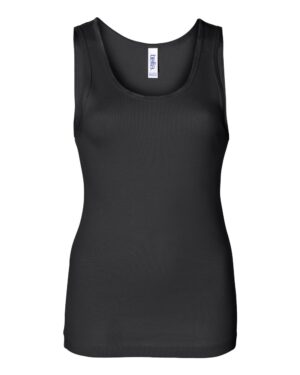 BELLA + CANVAS 1080 Women’s Baby Rib Tank – Black